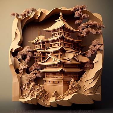 3D model Himeji in Japan (STL)